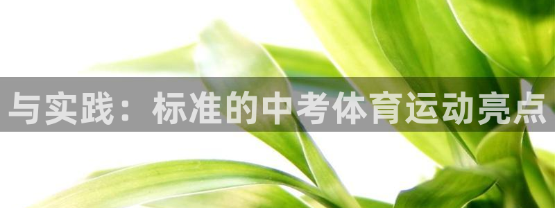 必一运动官网入口：与实践：标准的中考体育运动亮点